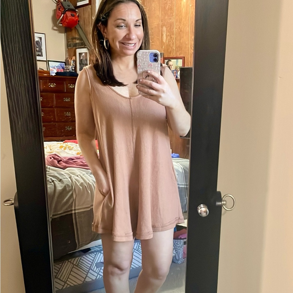 NWOT Ces Femme waffle knit romper